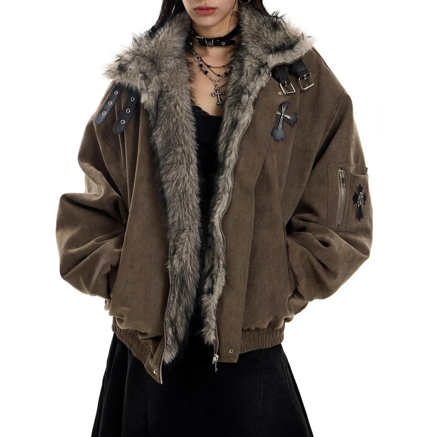 Premium High Street American Vintage Veste Femme Loose Warm Thicked New Coat Streetwear Personalized Hip Hop Fashion Soft Parkas