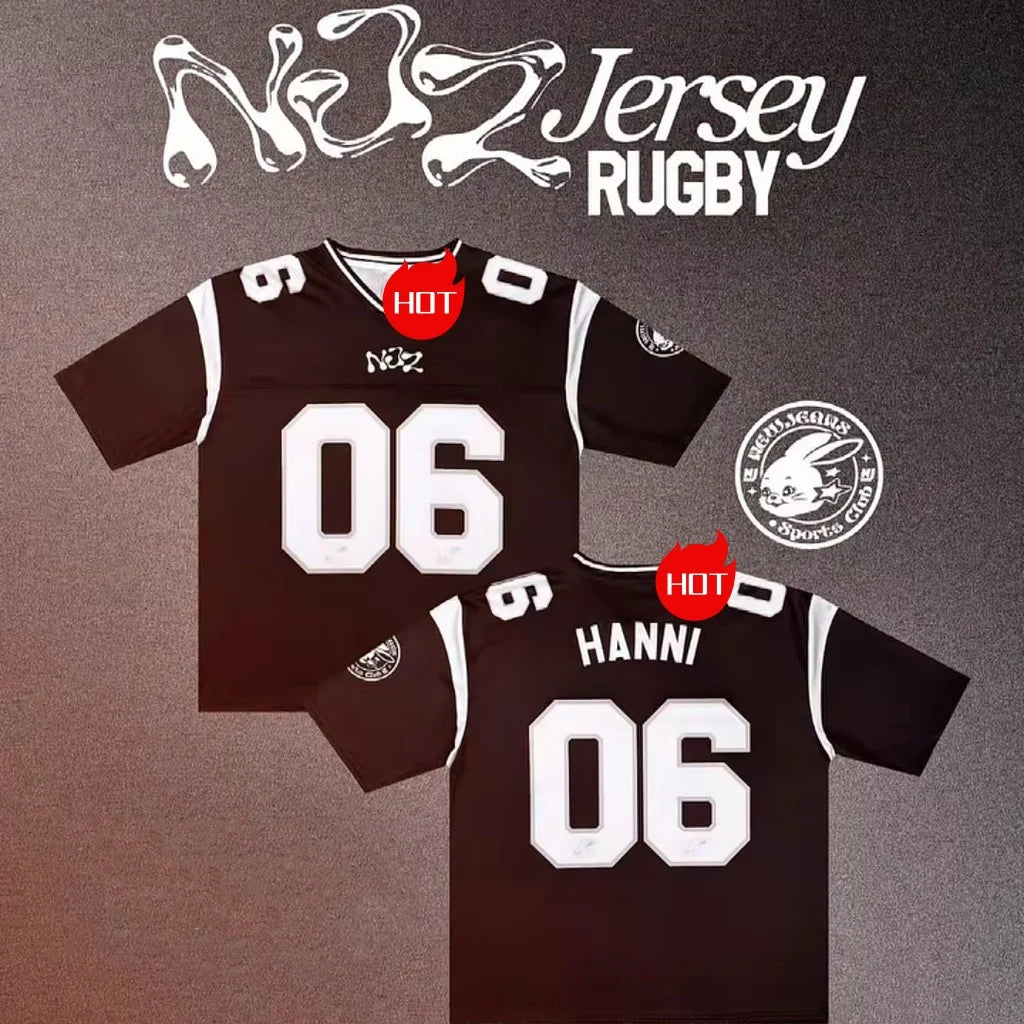 2026 New Rabbit Club Short Sleeved T-Shirt Y2K NJZ Women's Team Fashion Leisure Comfortable Versatile Top Kid/Adult Sports Shirt