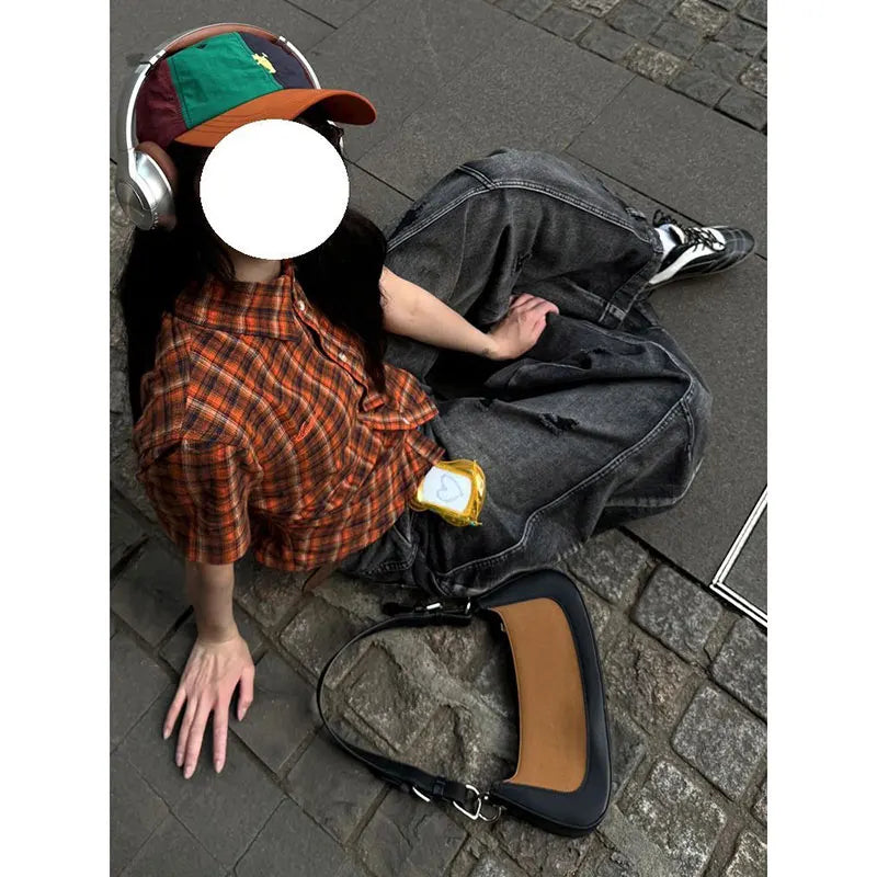 Black Jeans Women Vintage High Waisted Cargo Jeans Straight 2025 Summer Casual Loose Big Size Wide Leg Denim Baggy Pants Y2K