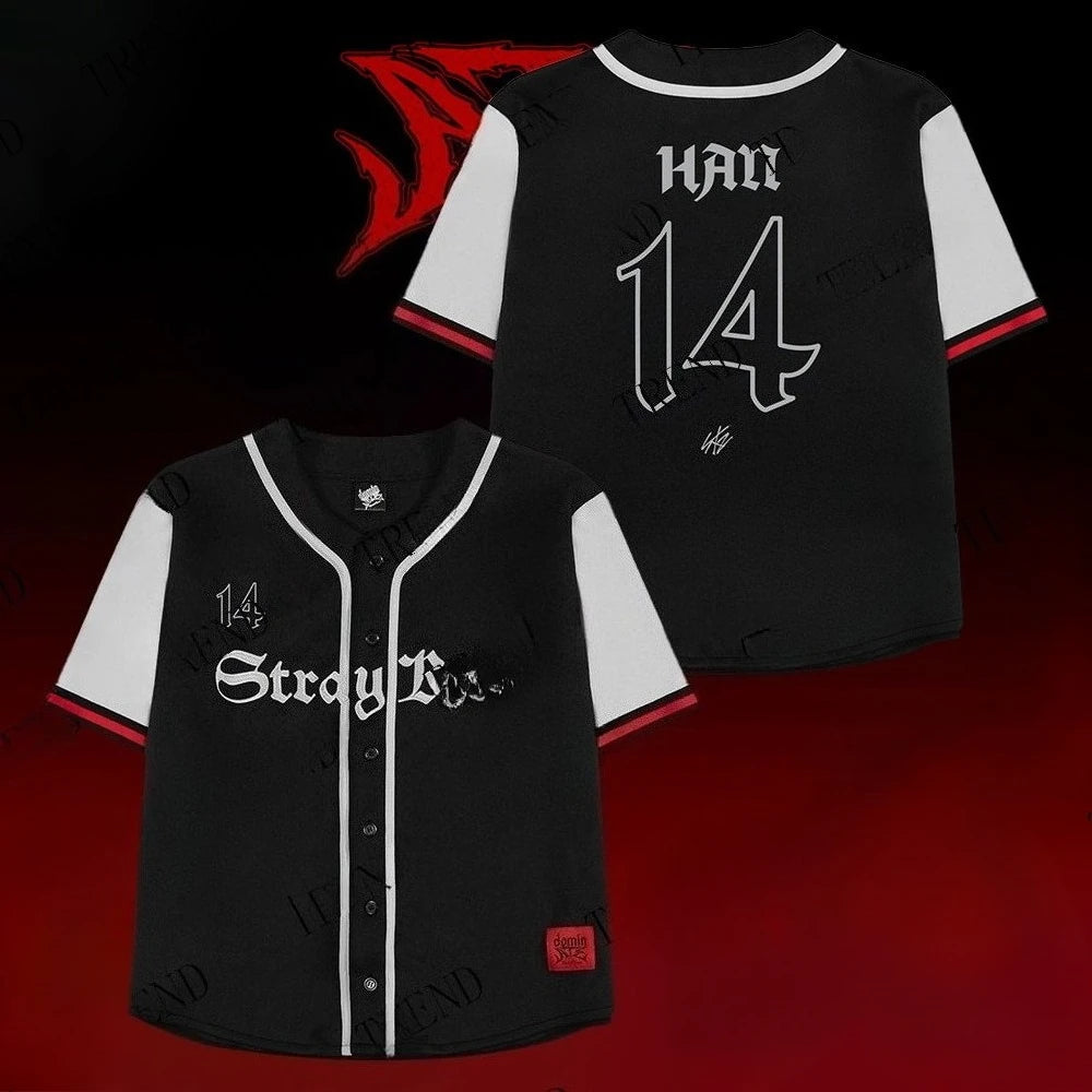 KPOP DominATE Tour Merch FELIX BANGCHAN CHANGBIN HYUNJIN SEGMIN LEE Know Same Style Baseball Shirt Short Sleeve Tees