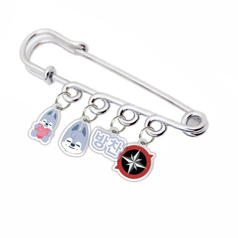 The new SKZoo Stray Kids STRAYKIDS Pin Acrylic Pendant Star Cartoon Acrylic Keychain is a must-have for fans