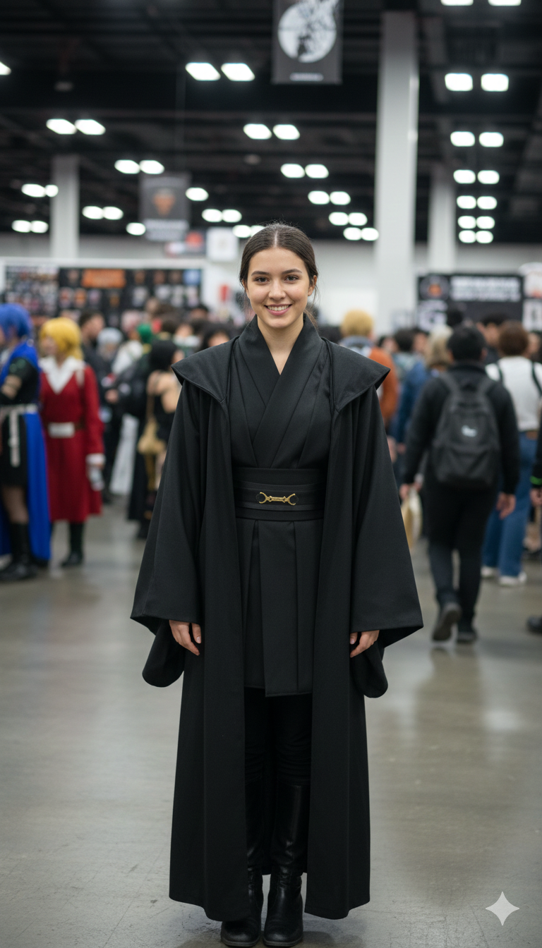 Jedi Warrior Cosplay Costume – Movie-Inspired Anakin Style Outfit | Unisex | Plus Size up to 4XL