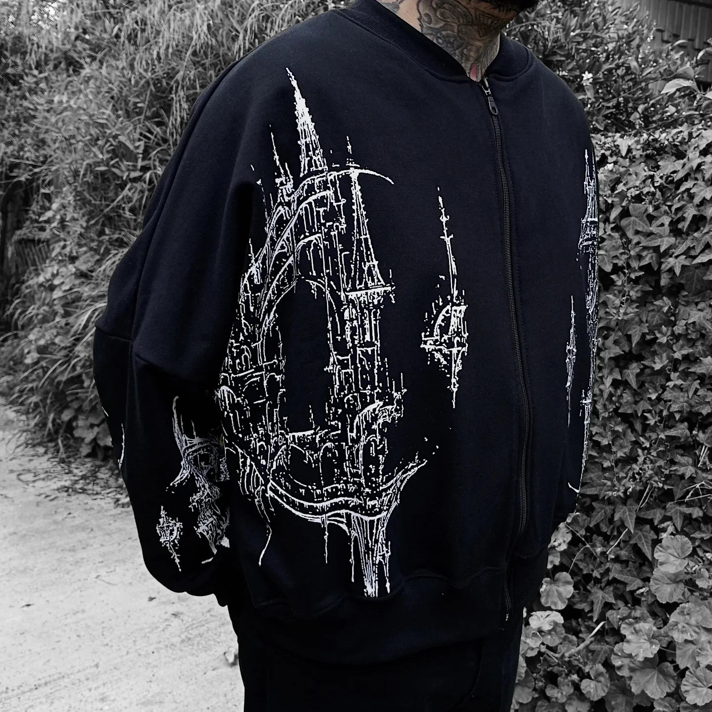 Large size loose jacket American cleanfit pilot casual jacket men's spring and autumn handsome high street functional style