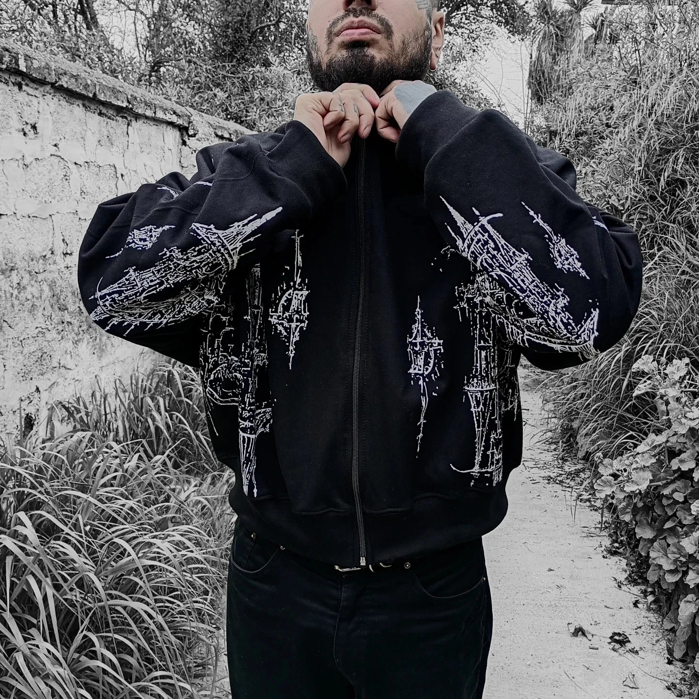 Large size loose jacket American cleanfit pilot casual jacket men's spring and autumn handsome high street functional style