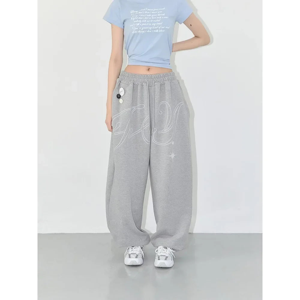 American Style Loose Women's Casual Pants Summer 2025 New Vintage Design Sensation Commuter Versatile Long Trousers