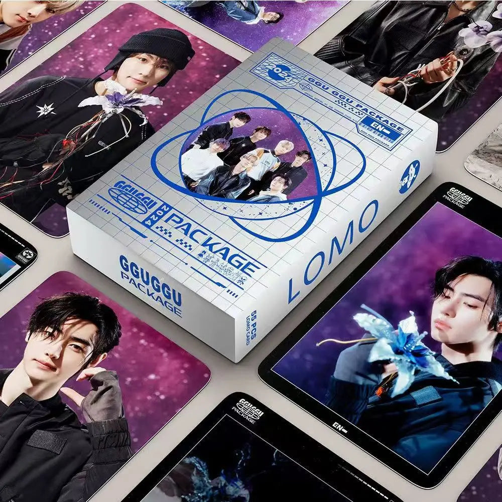 55Pcs Kpop Boy Group New Album ROMANCE:UNTOLD Lomo Cards JUNGWON HEESEUNG JAY SUNOO SUNGHOON NI-KI Photocards Fans Gift