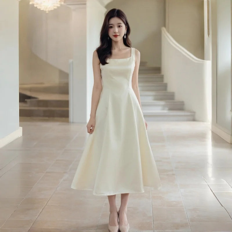 Ele Mermaid Gown with Lace Trim Sundr for Women Birthday Celebration Ball Gown Polyester Fabric Summer Cake Skirt