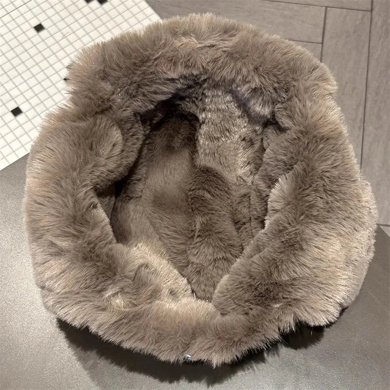 Winter Unisex Lei Feng Hat - Fleece-Lined Thickened Warm & Ear-Flap Windproof for Outdoor Cycling & Skiing (Pilot-Style)