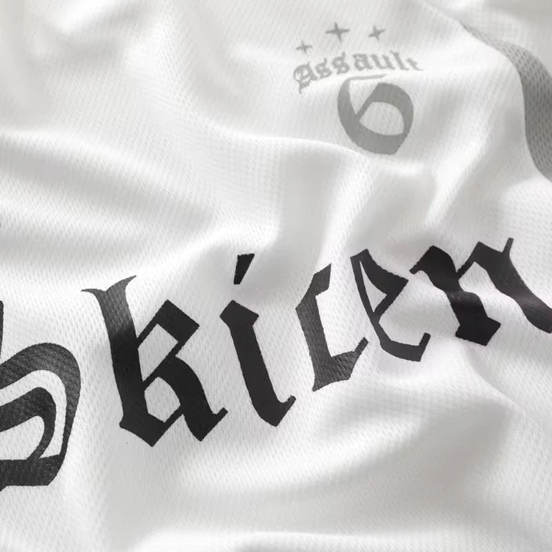 Y2K Vintage T-Shirt Hip Hop Letter Print Retro Patchwork Breathable Jersey Tshirt Streetwear 2024 Harajuku Casual Loose Tee Tops