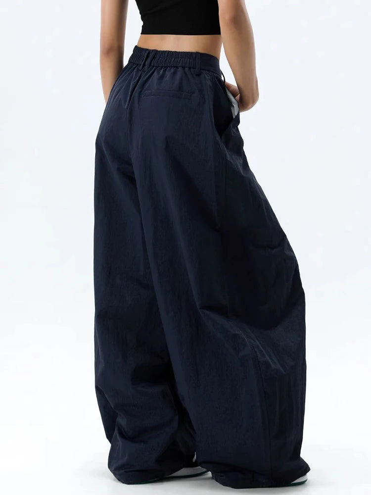 High Waist Women Casual Pants Straight Office Ladies Korean Fashion Trousers Loose Female Pants New 2025