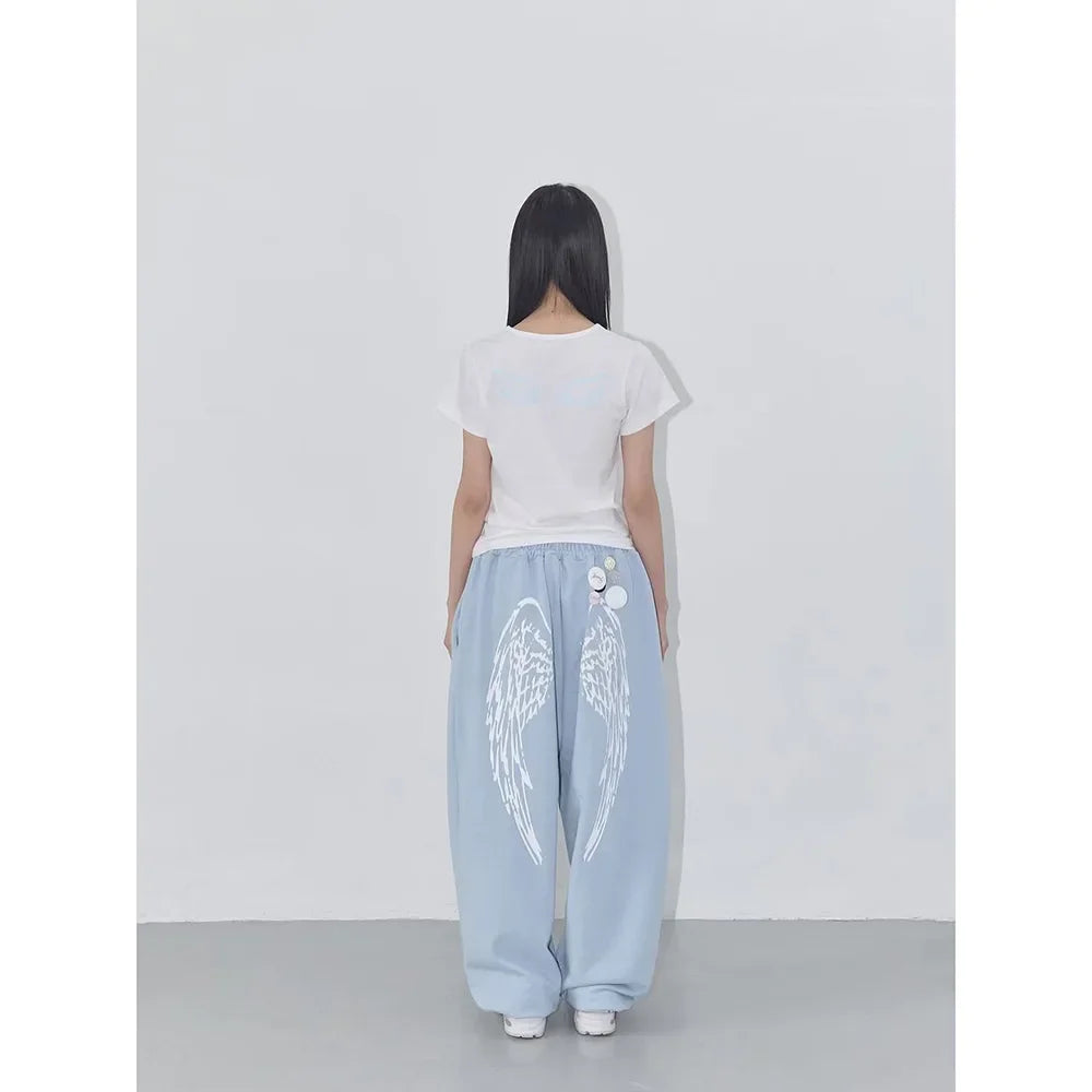 American Style Loose Women's Casual Pants Summer 2025 New Vintage Design Sensation Commuter Versatile Long Trousers