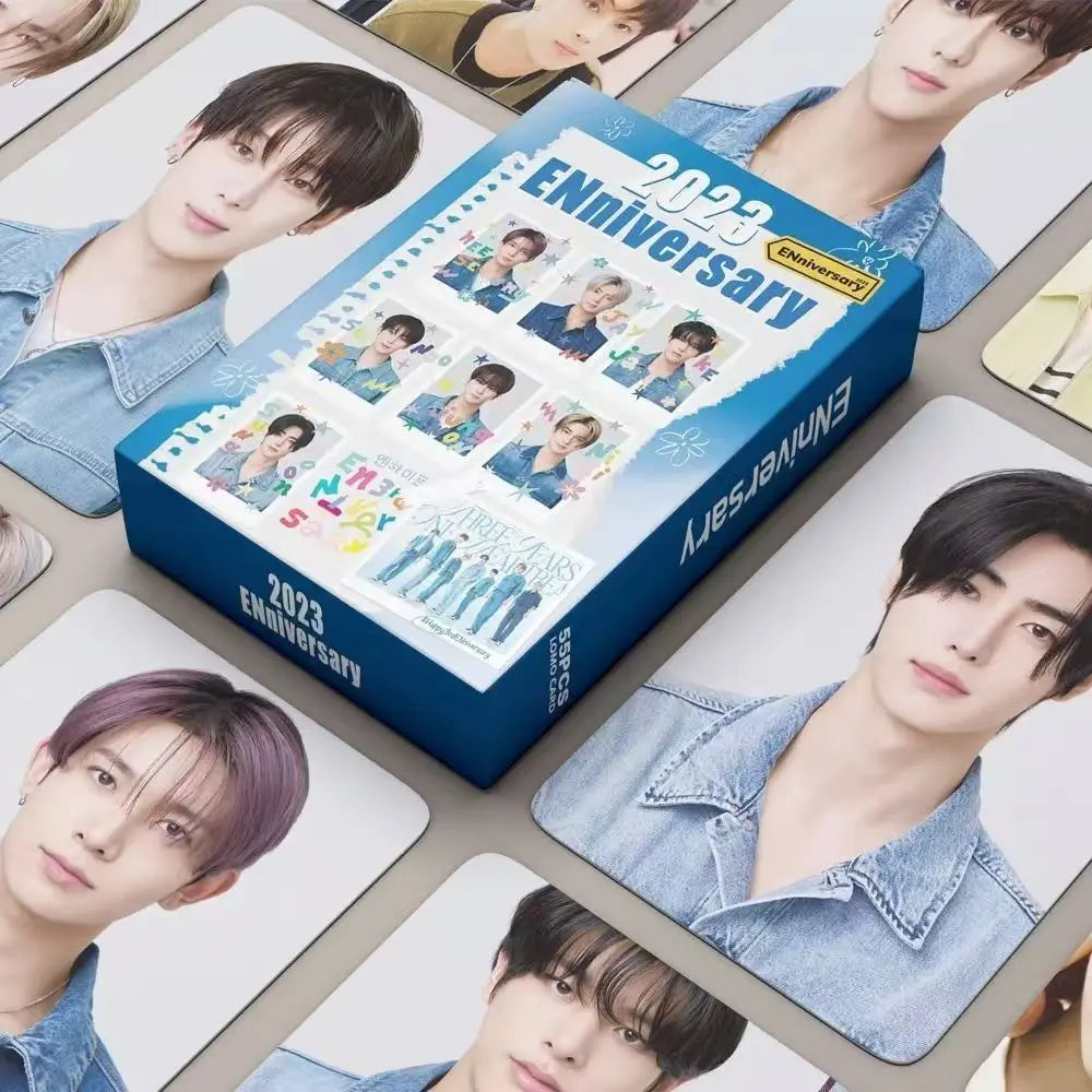 55Pcs Kpop Boy Group New Album ROMANCE:UNTOLD Lomo Cards JUNGWON HEESEUNG JAY SUNOO SUNGHOON NI-KI Photocards Fans Gift