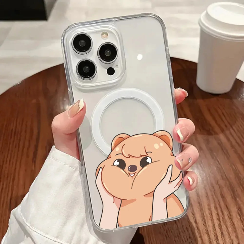 Kpop Stray--kids S-skzoo Phone Case Magnetic For IPhone 16 14 13 11 12 15 Pro Max X XR XS Plus SE Soft Clear Tpu Cover