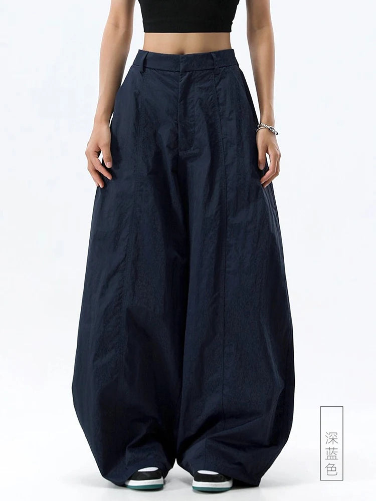 High Waist Women Casual Pants Straight Office Ladies Korean Fashion Trousers Loose Female Pants New 2025